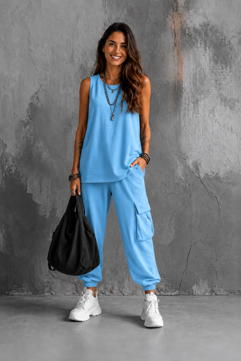 Sienna | Conjunto fluido casual con detalle de bolsillo