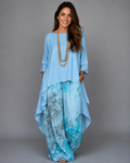 Lunaria | Vestido largo sofisticado con estampado botánico
