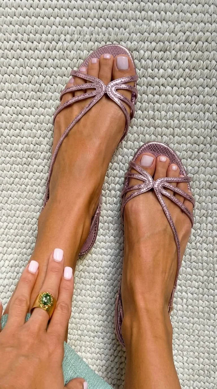 Vittoria | Sandalias doradas de lujo