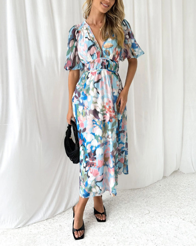 Celine | Vestido floral de silueta fluida