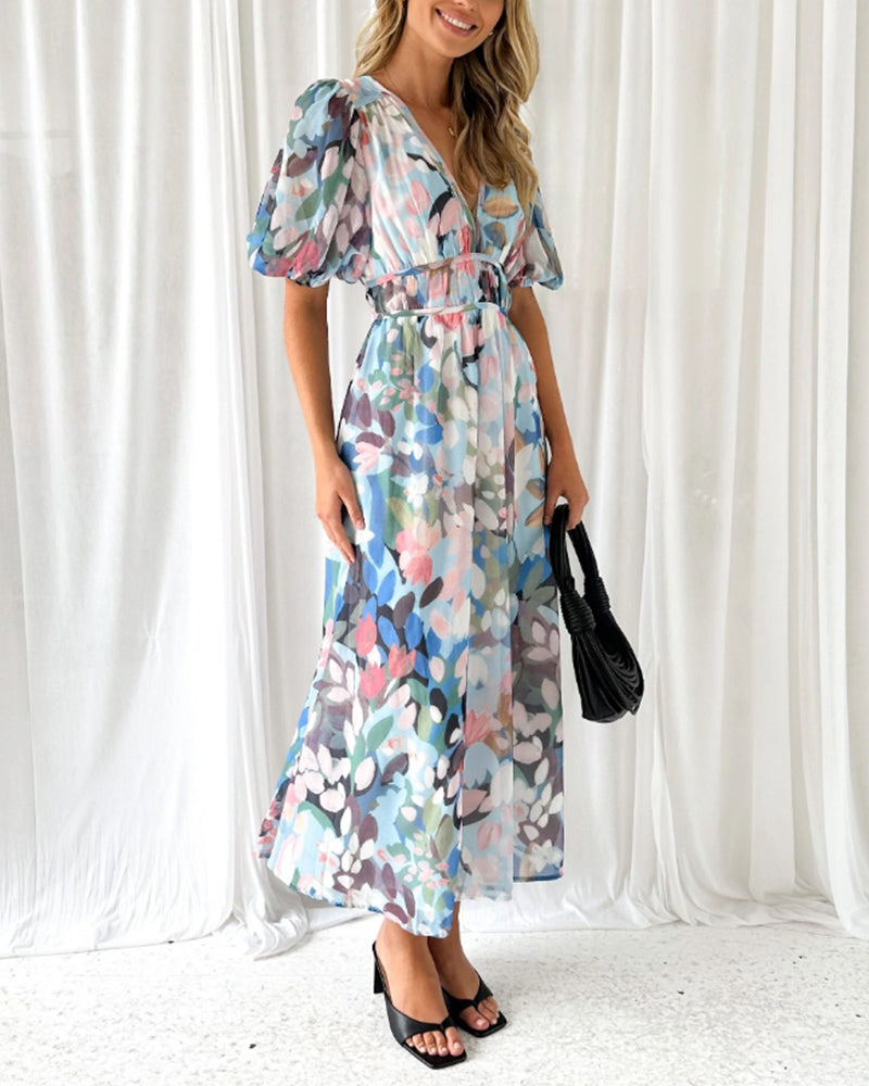 Celine | Vestido floral de silueta fluida