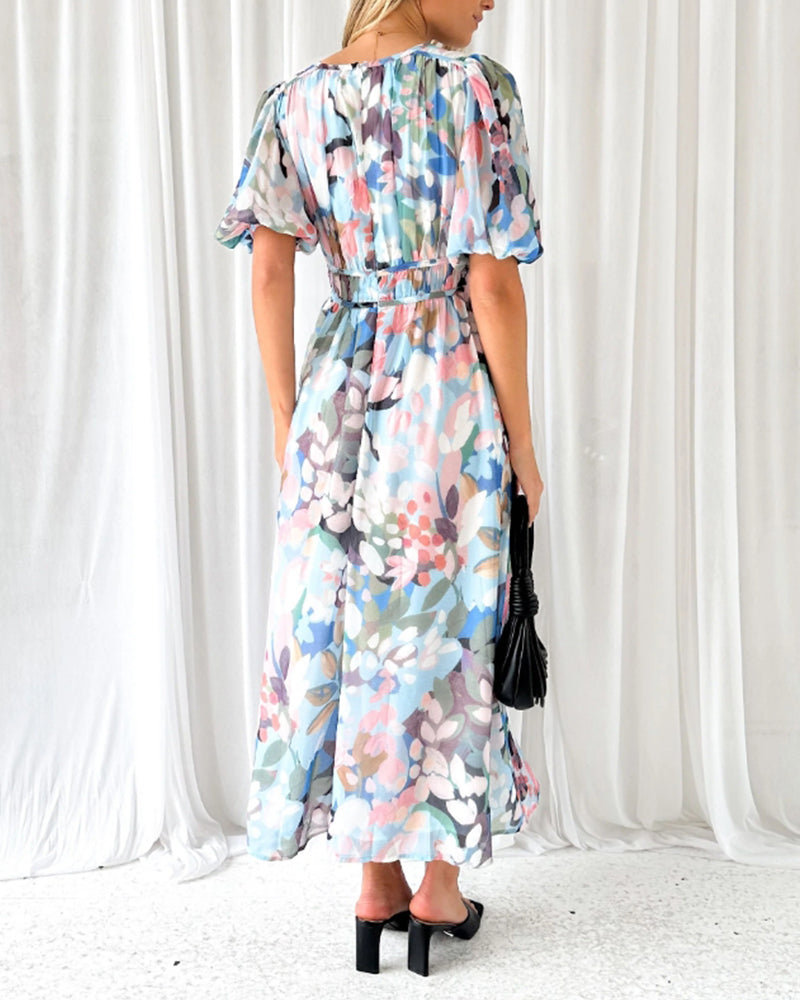 Celine | Vestido floral de silueta fluida