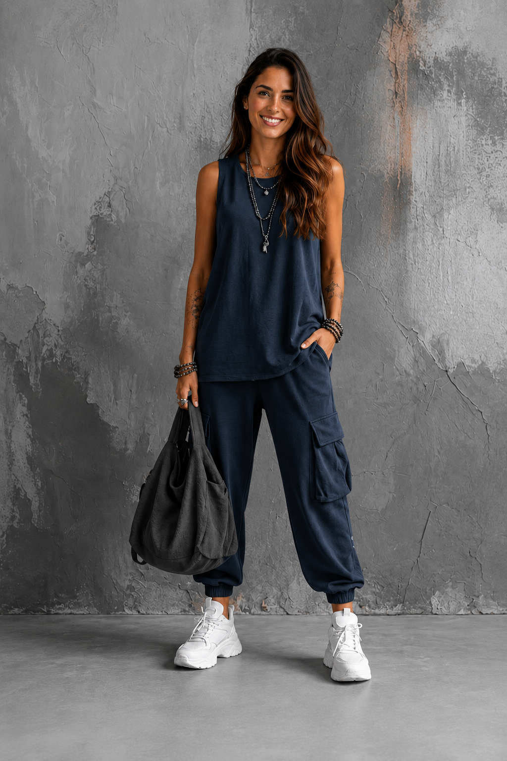 Sienna | Conjunto fluido casual con detalle de bolsillo