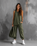 Sienna | Conjunto fluido casual con detalle de bolsillo