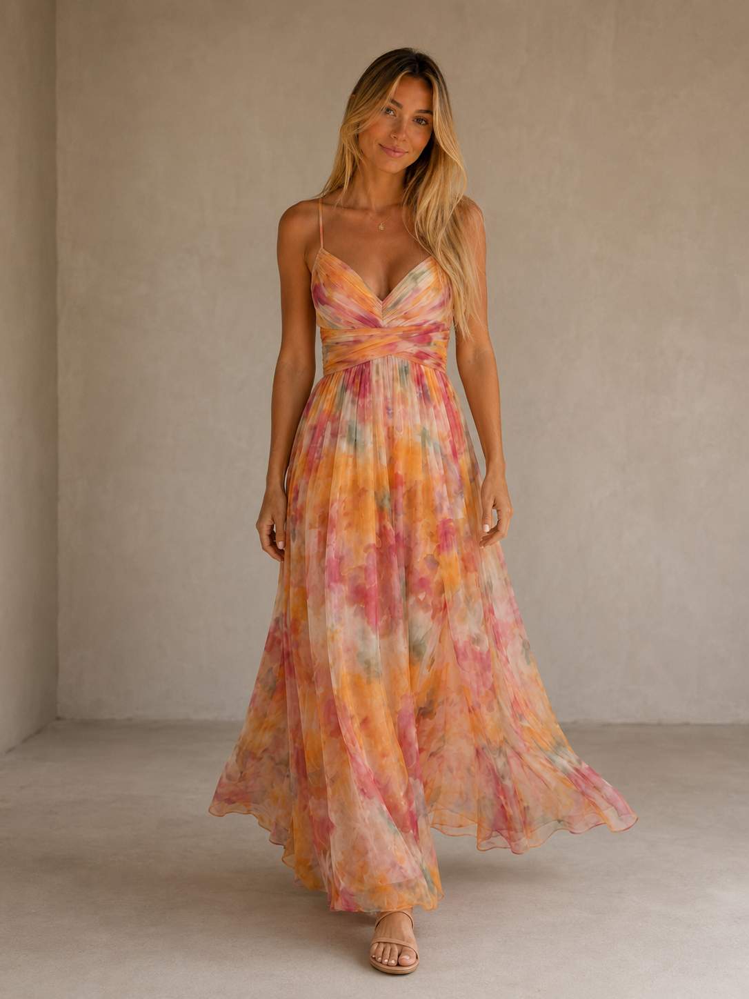 Bianca | Vestido Largo Floral con Encanto