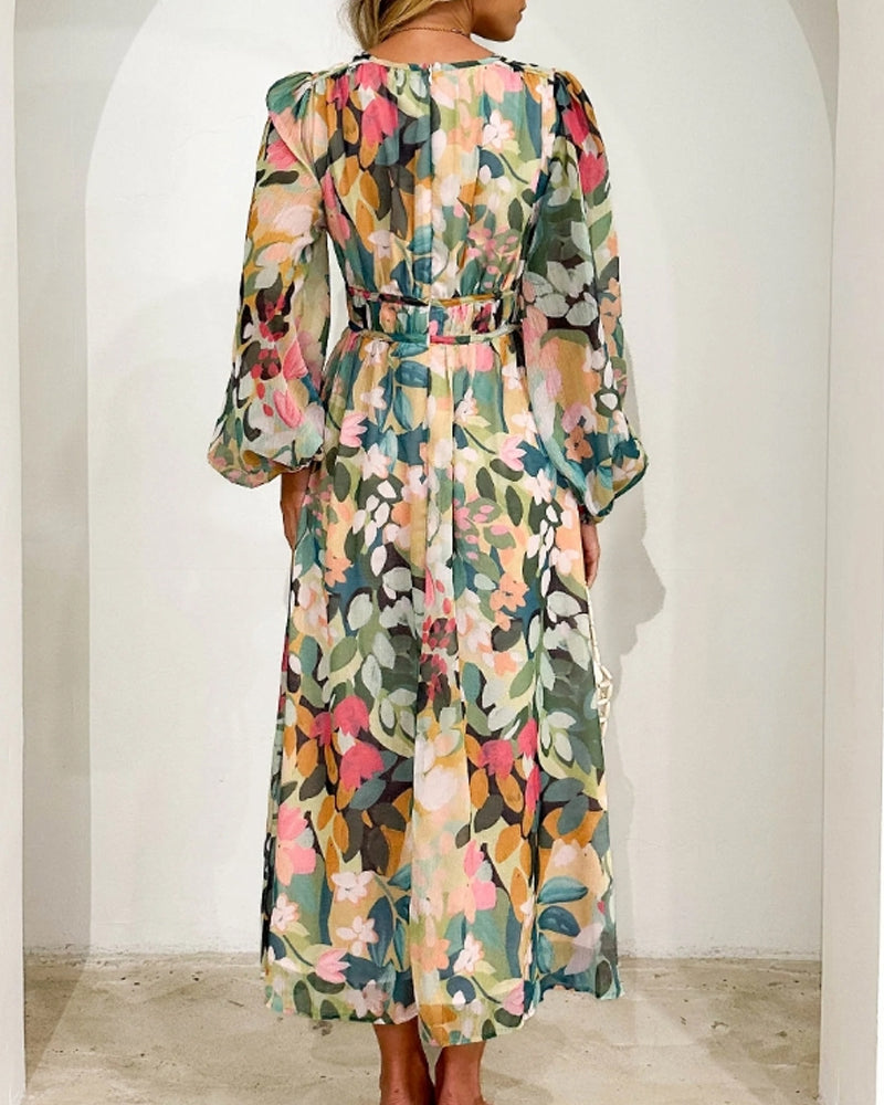 Celine | Vestido floral de silueta fluida