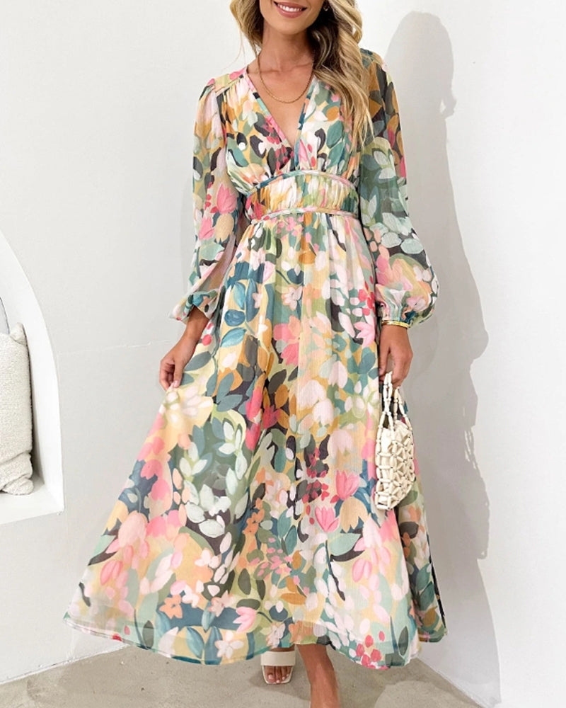 Celine | Vestido floral de silueta fluida