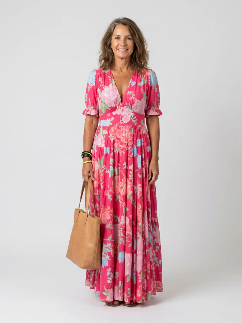 Rosalie | Vestido Midi Floral Elegante