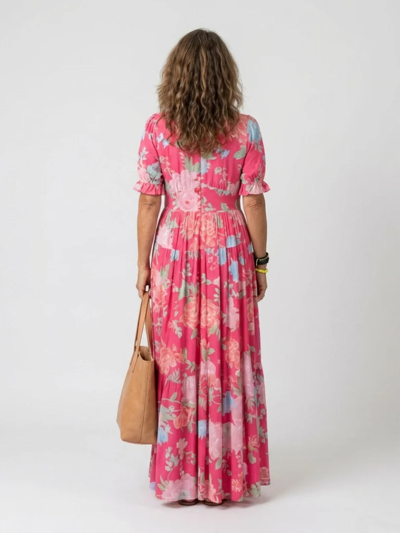 Rosalie | Vestido Midi Floral Elegante