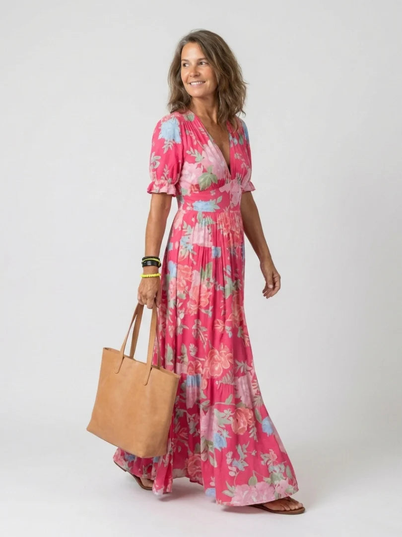 Rosalie | Vestido Midi Floral Elegante