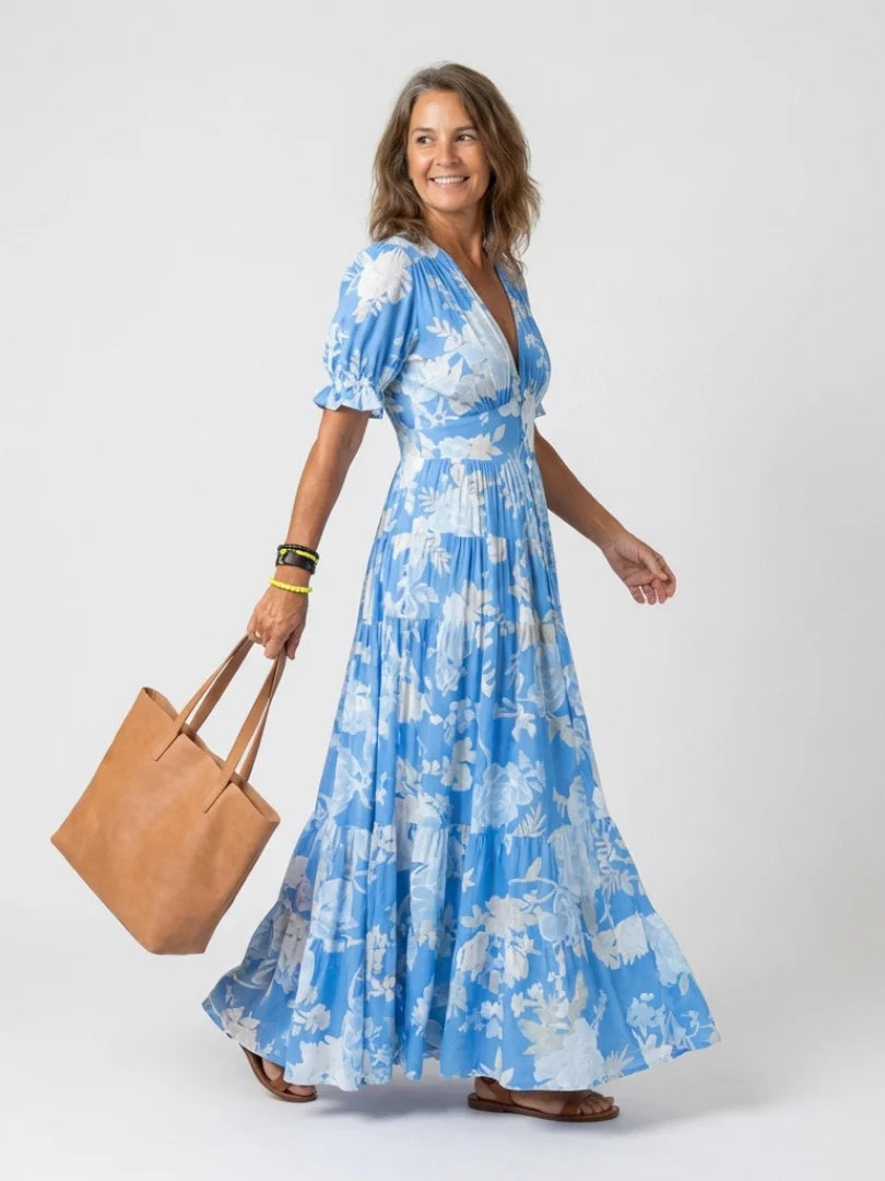 Rosalie | Vestido Midi Floral Elegante