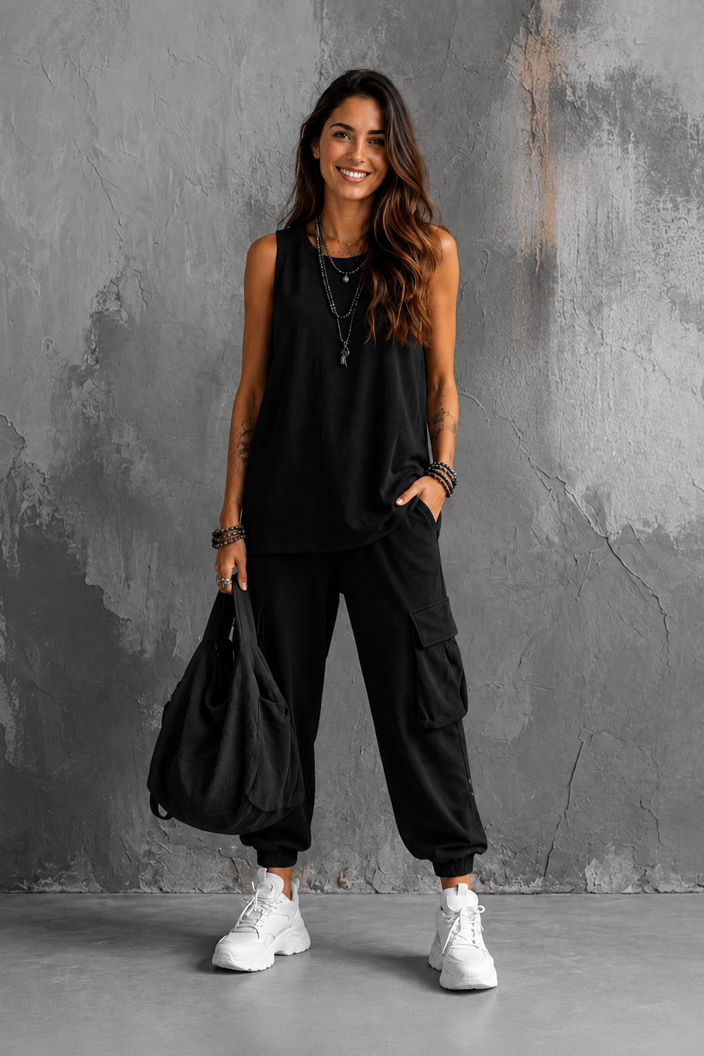 Sienna | Conjunto fluido casual con detalle de bolsillo