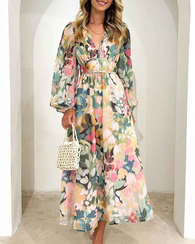 Celine | Vestido floral de silueta fluida