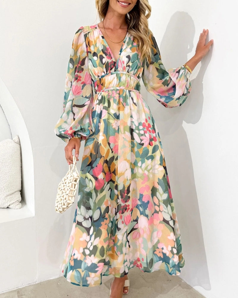 Celine | Vestido floral de silueta fluida
