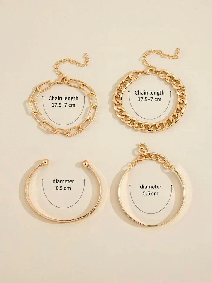 Conjunto de Pulseras Elan Mercer — Elegancia en Cada Detalle